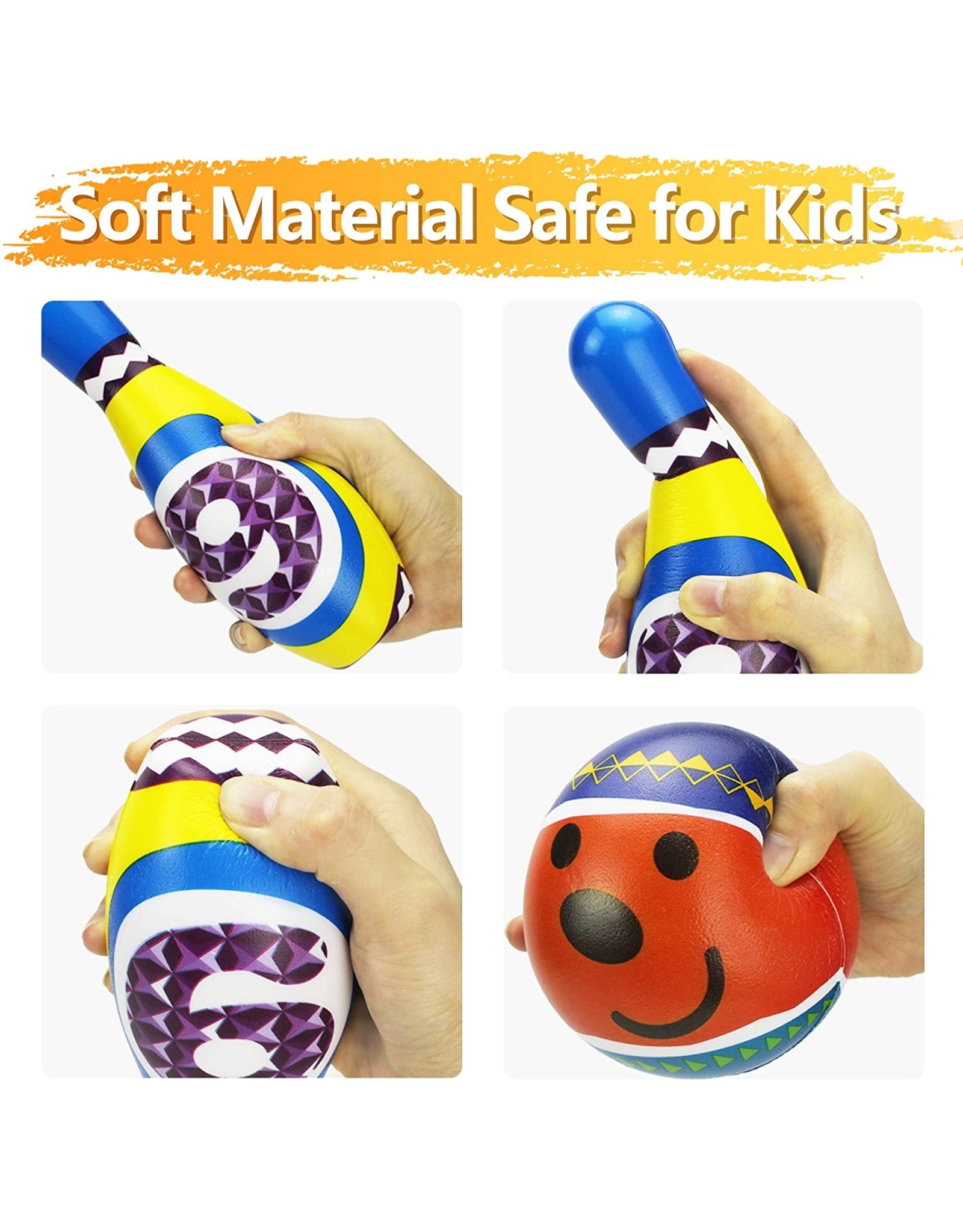 Soft Number Bowling Set