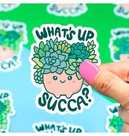 What's Up Succa Succulent Vinyl Sticker