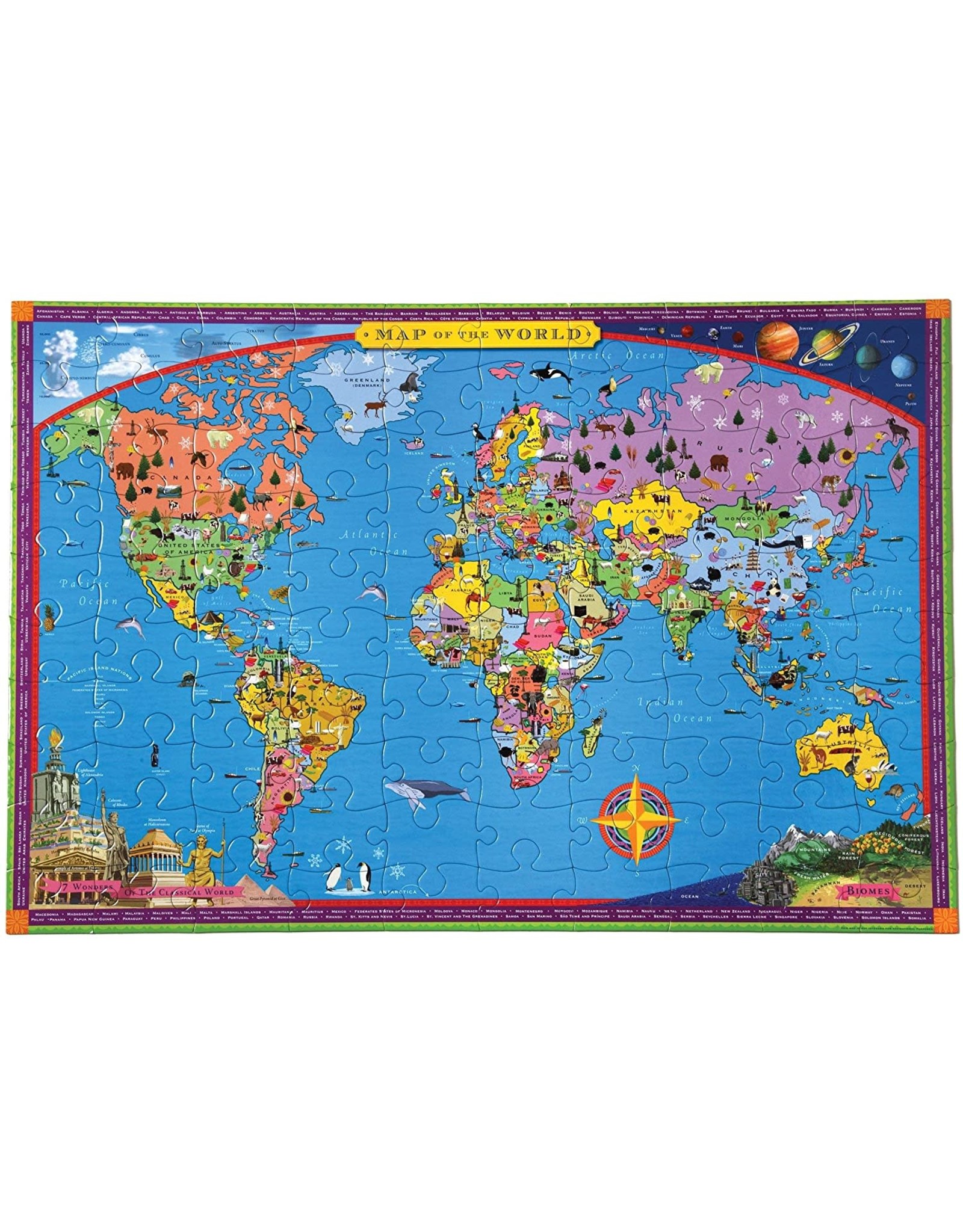World Map Puzzle 100pcs