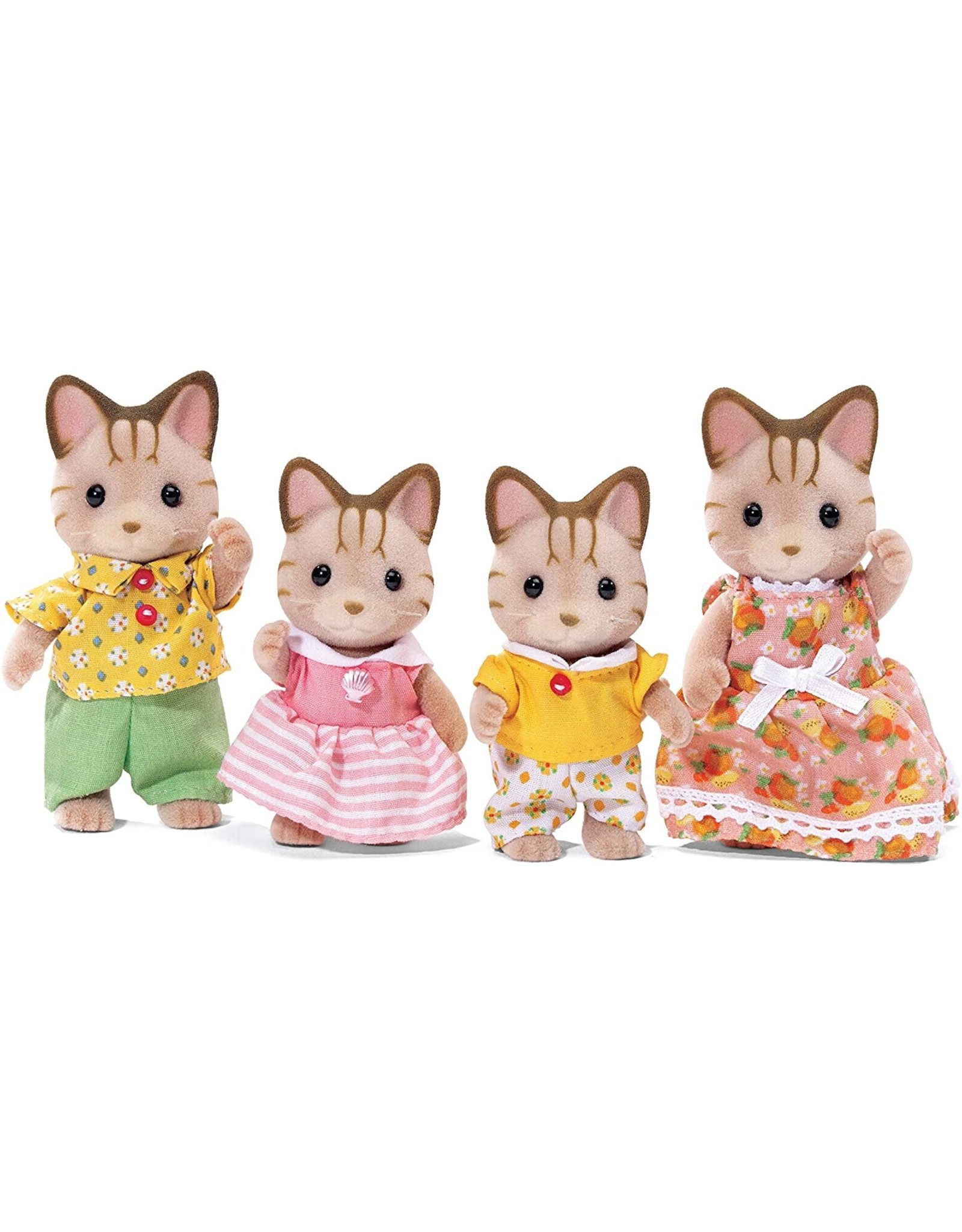 Calico Critters Striped Cat Family