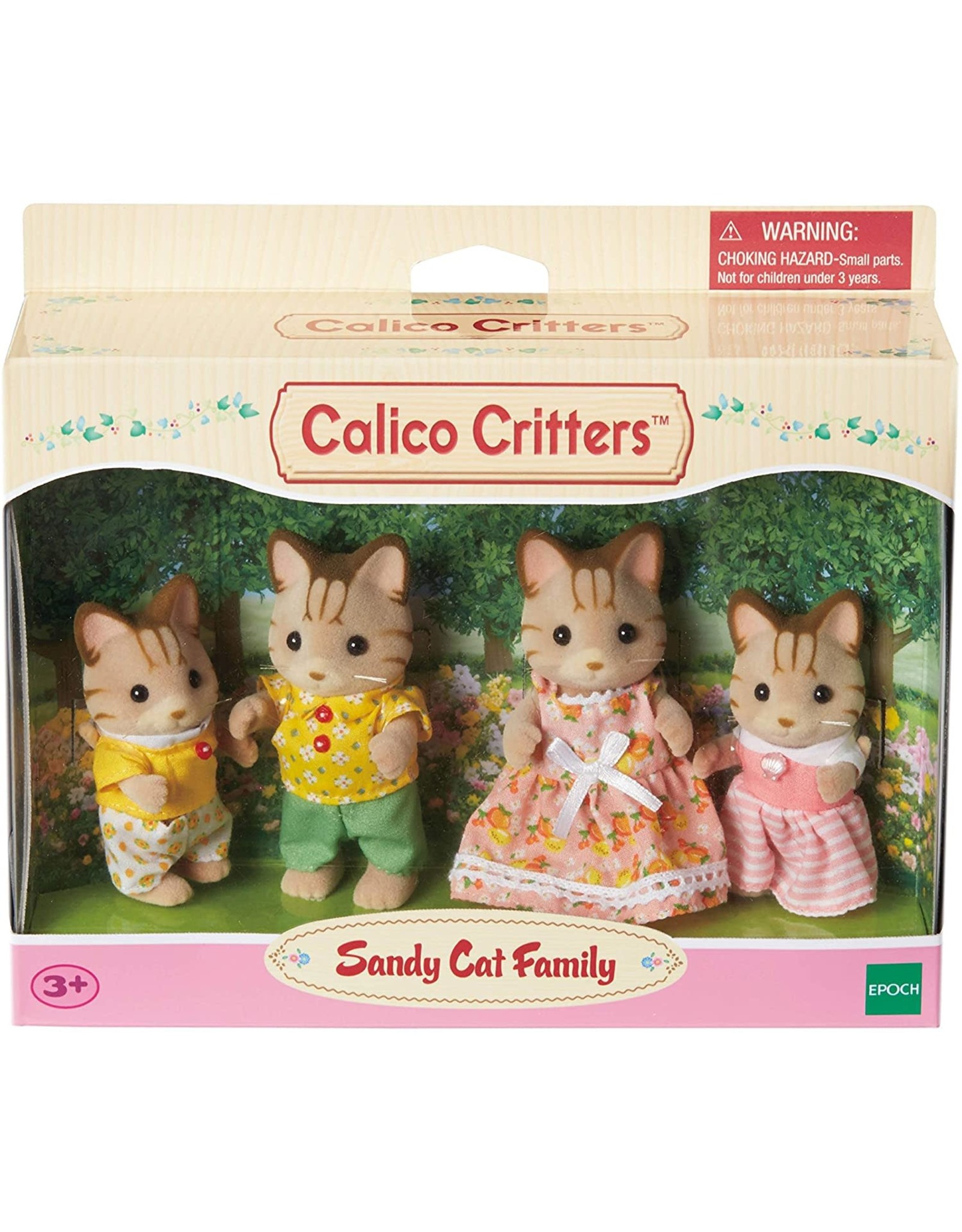 Calico Critters Striped Cat Family