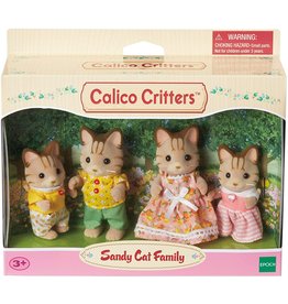Calico Critters Striped Cat Family