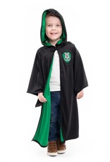 Green Hooded Wizard Robe Large (5-9)