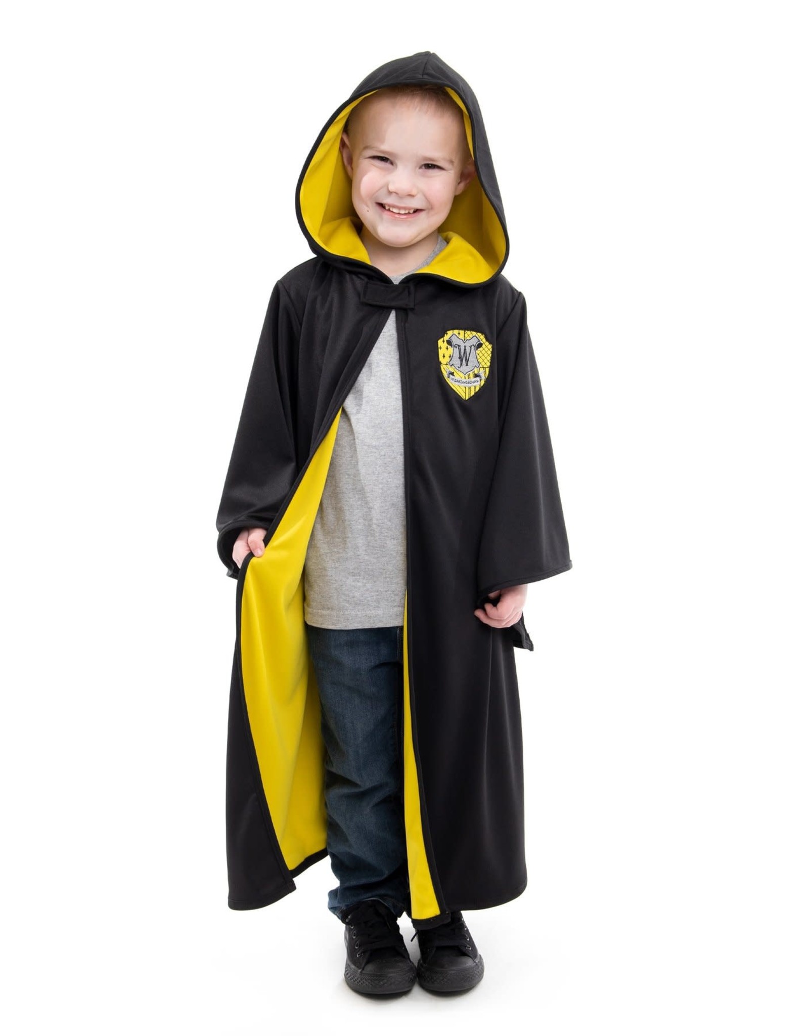 Yellow Hooded Wizard Robe large (5-9)