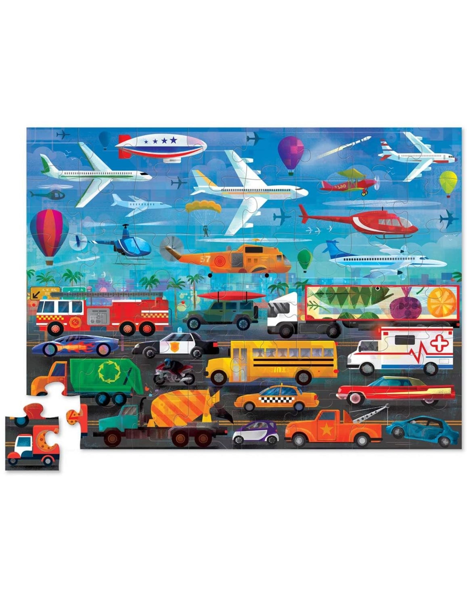 Above + Below: Things That Go 48pcs