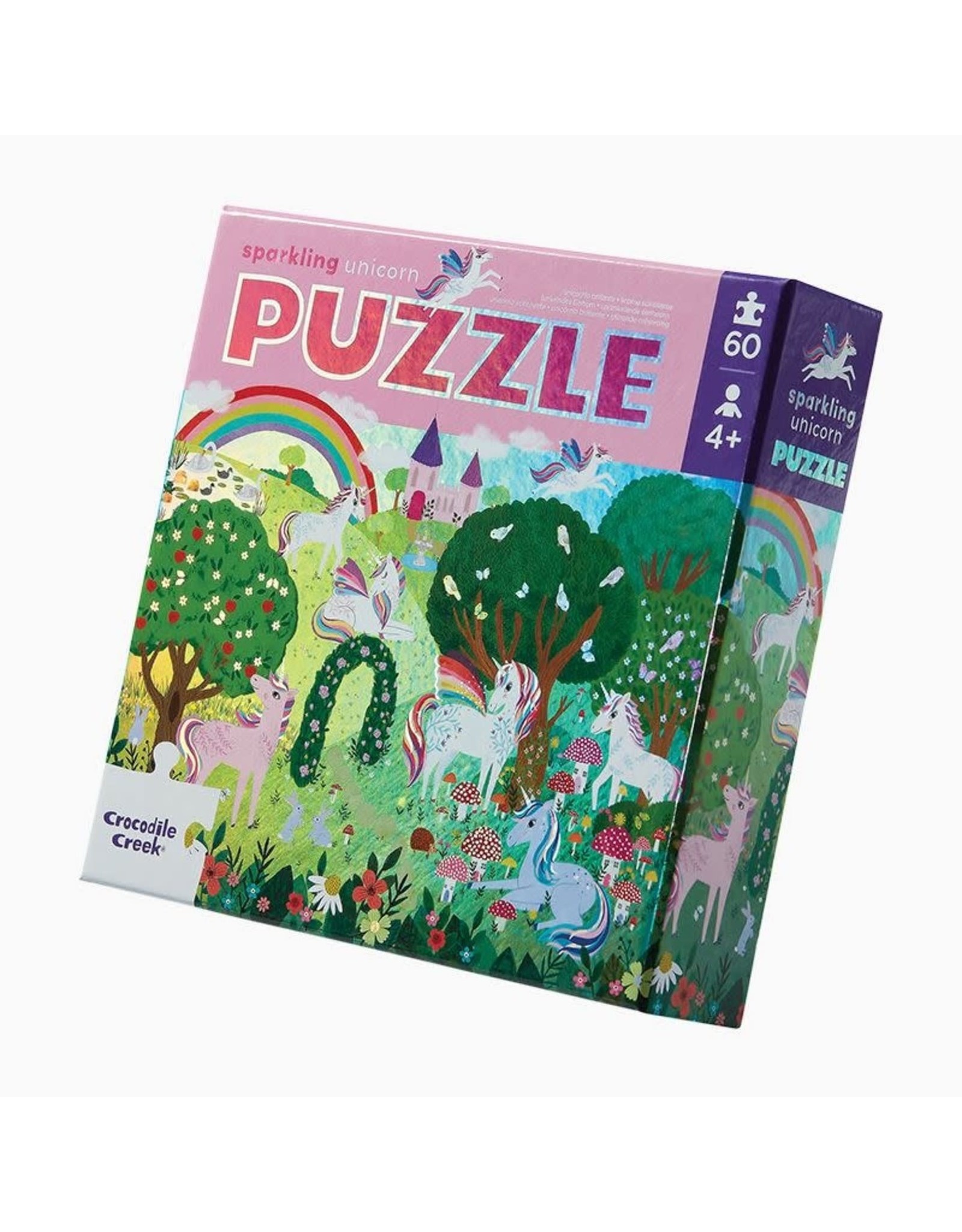 Sparkling Unicorn Holographic Puzzle 60pcs