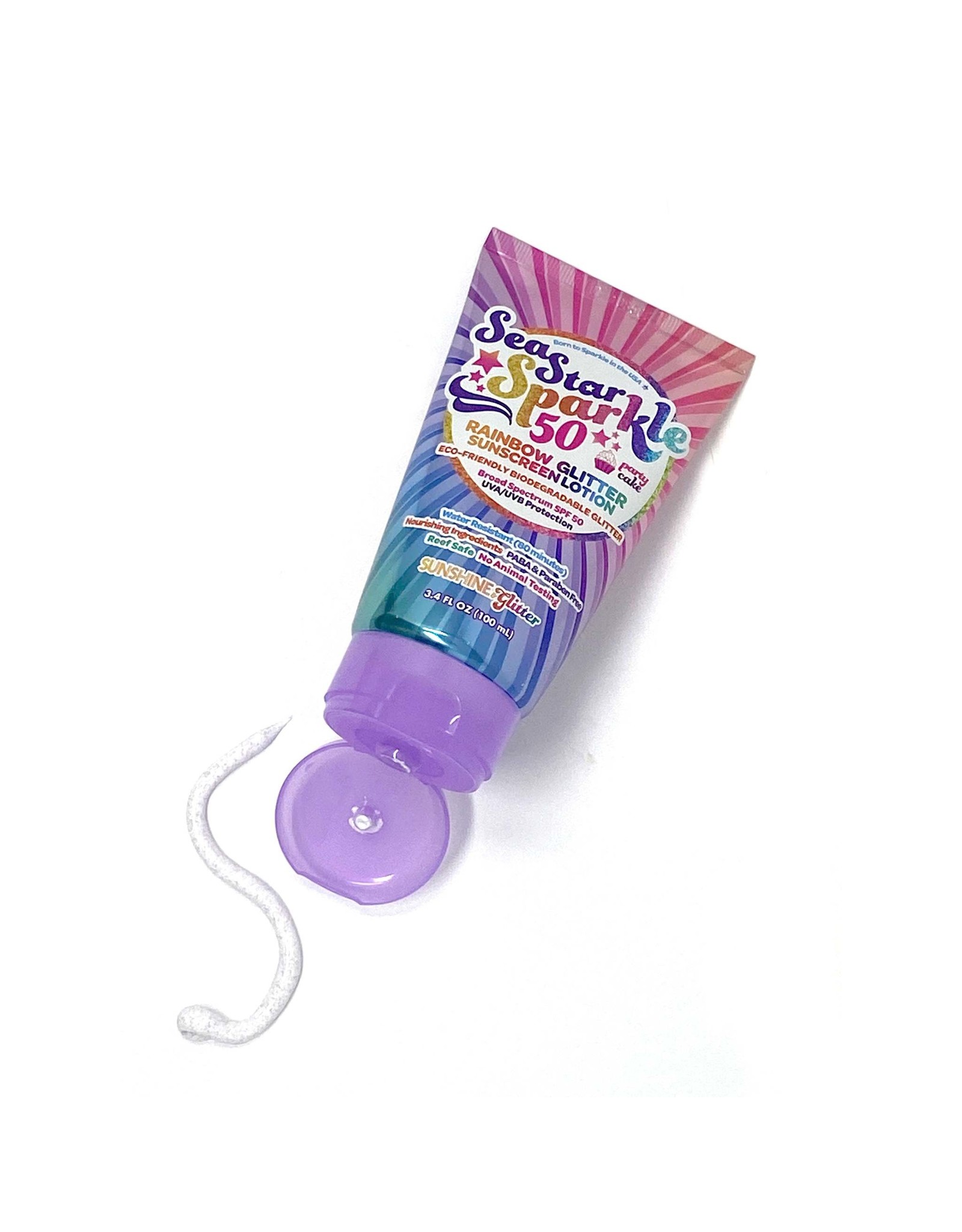 Rainbow Glitter Sunscreen Lotion