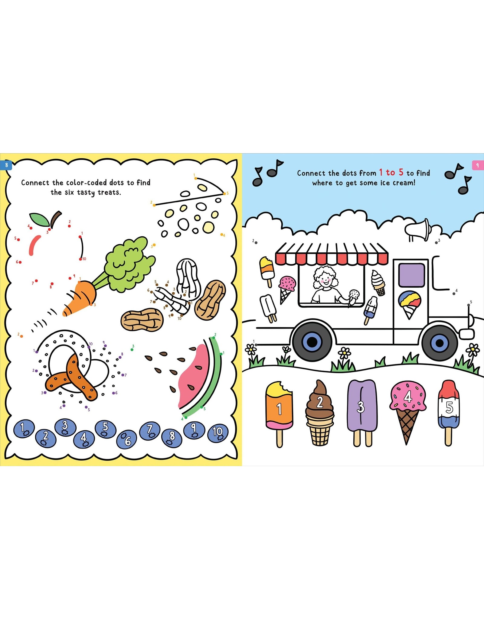 ABCs and Numbers Dot-to-Dot Coloring Book