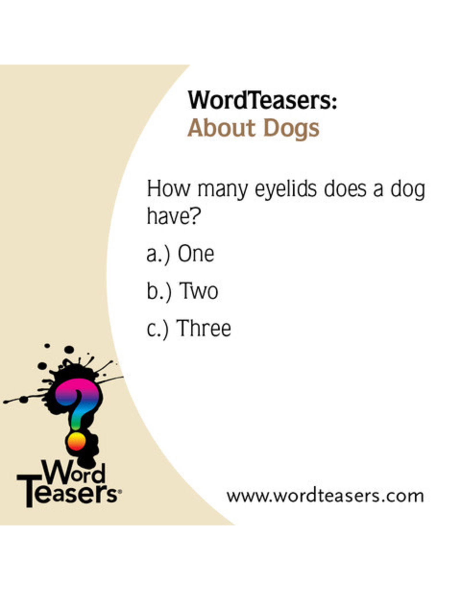 Word Teasers: About Dogs