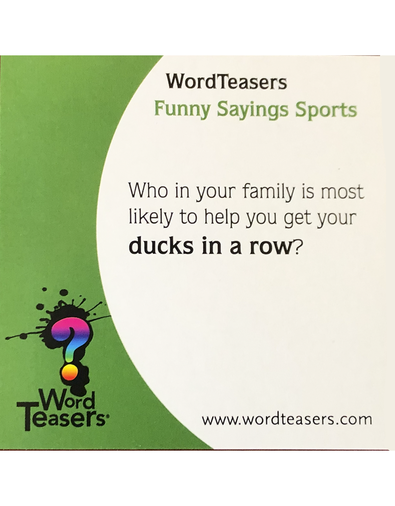 Word Teasers: Funny Sports Sayings