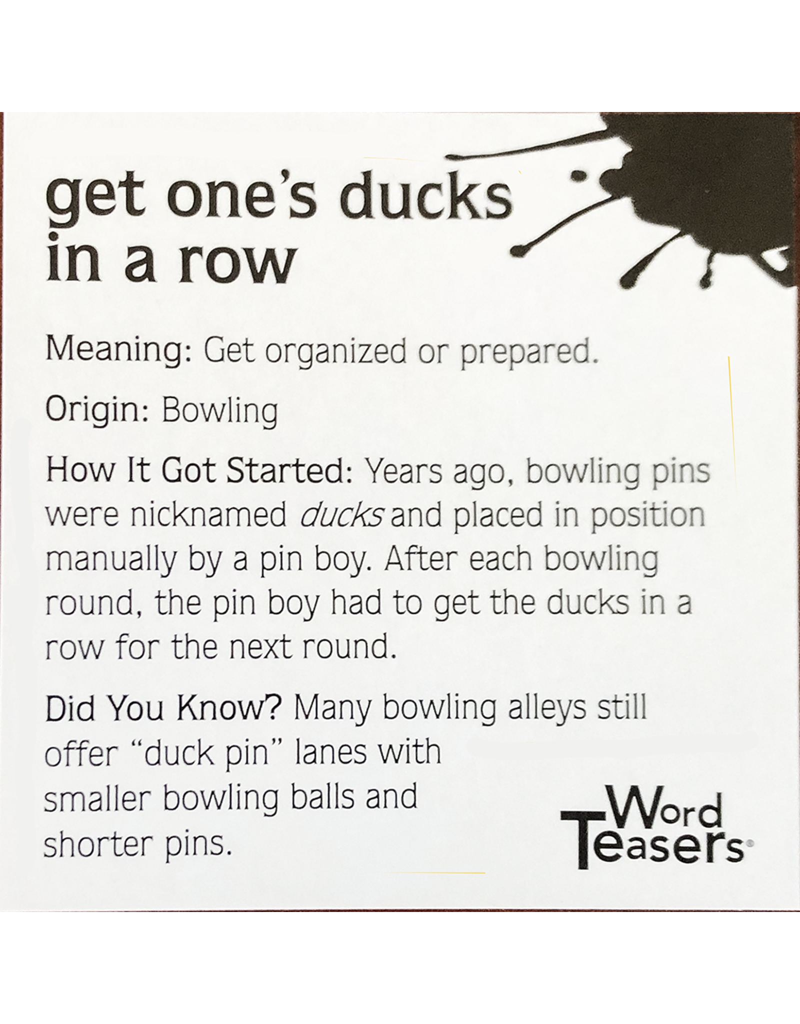 Word Teasers: Funny Sports Sayings