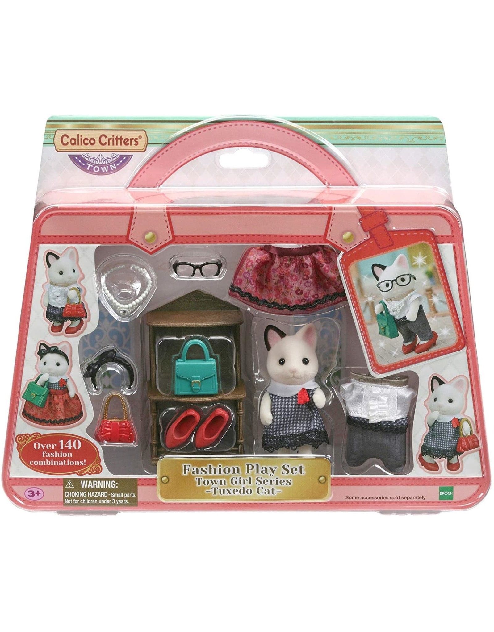 Calico Critters Fashion Playset Town Girl Series Tuxedo Cat