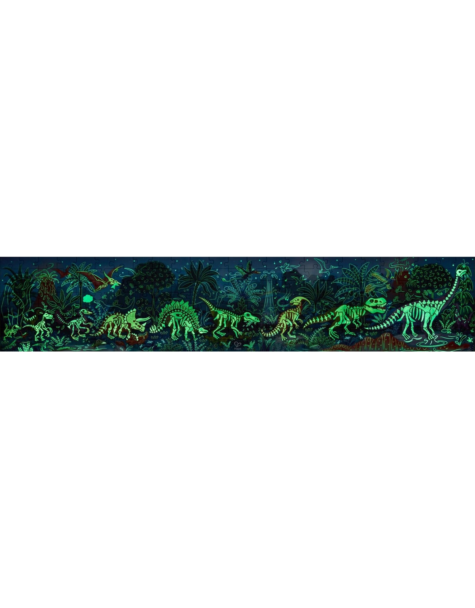 Glow in the Dark Dinosaurs Puzzle 210pcs