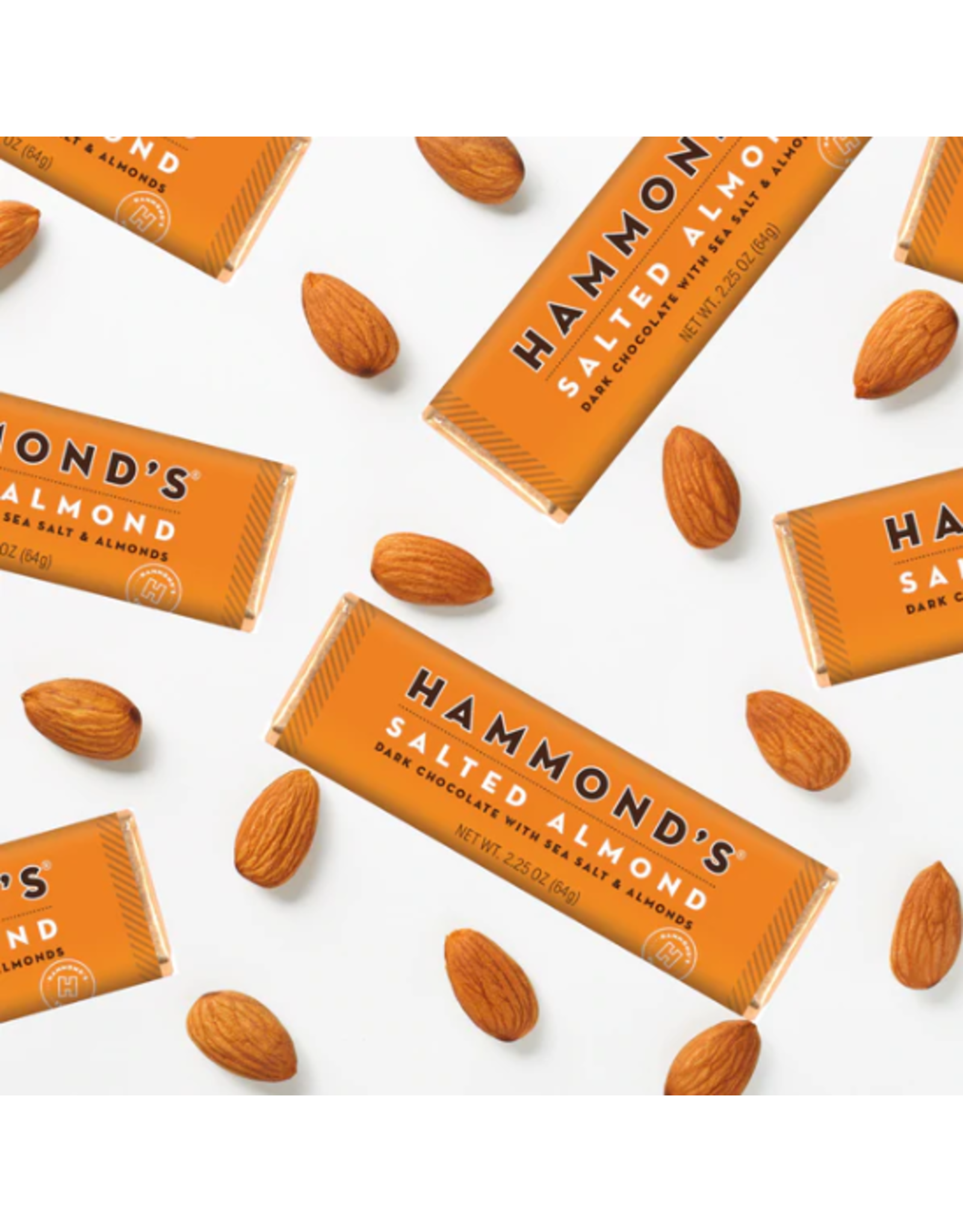 Natural Salted Almond Dark Chocolate Bar