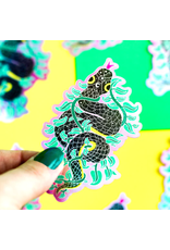 Climbing Vine Snake Vinyl Sticker (Holographic)