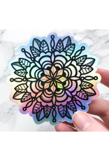 Mandala Holographic Vinyl Sticker