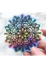 Mandala Holographic Vinyl Sticker Mandala Holographic Vinyl Sticker