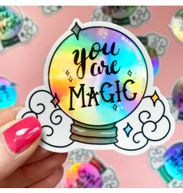 You are Magic Crystal Ball Holographic Vinyl Sticker