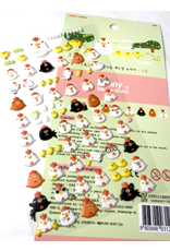 Chicken Soft Puffy Stickers