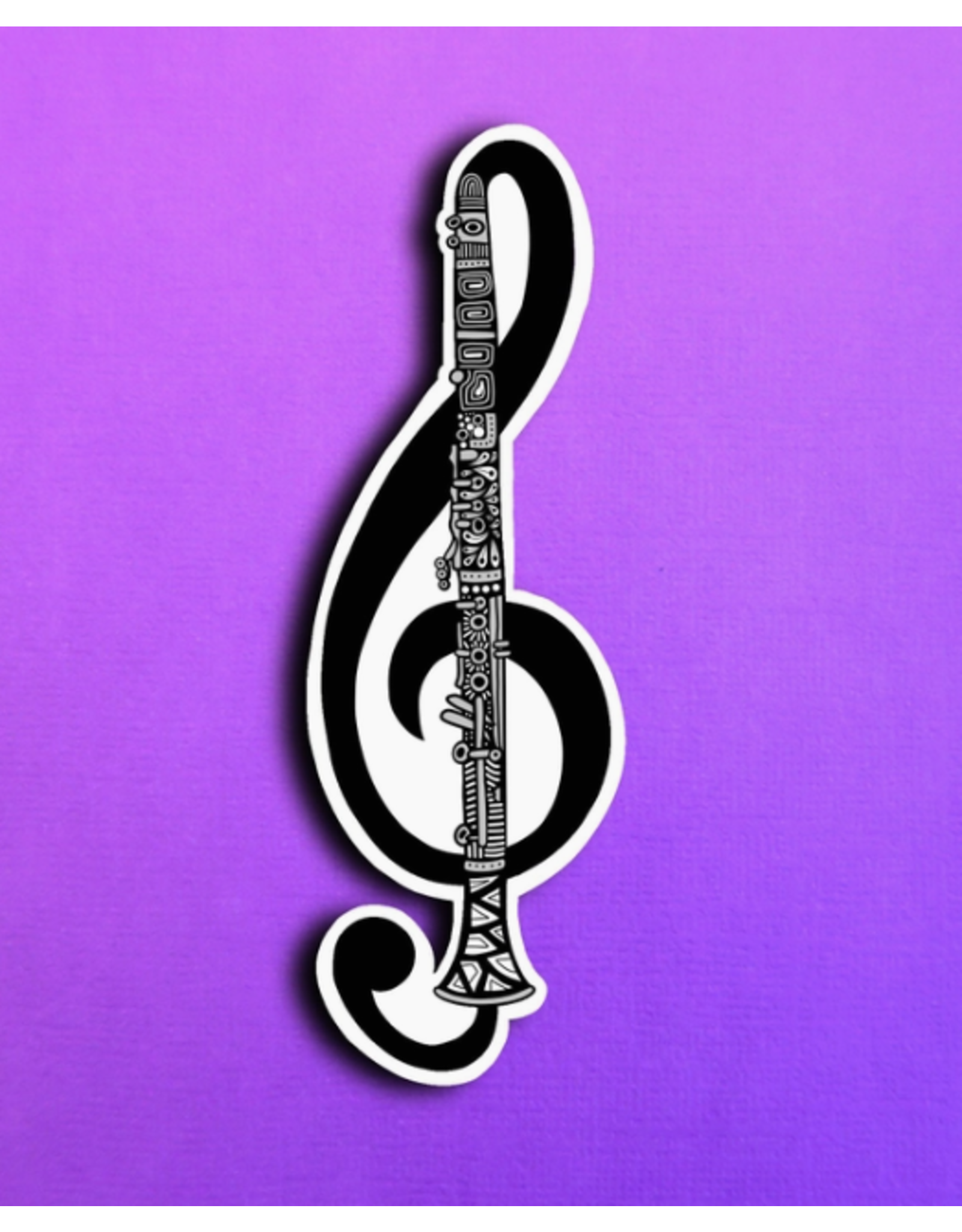 Clarinet Vinyl Sticker