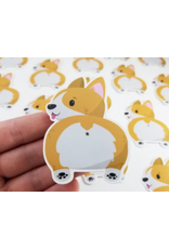 Corgi Butt Vinyl Sticker