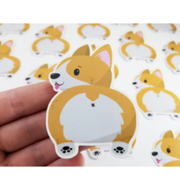 Corgi Butt Vinyl Sticker
