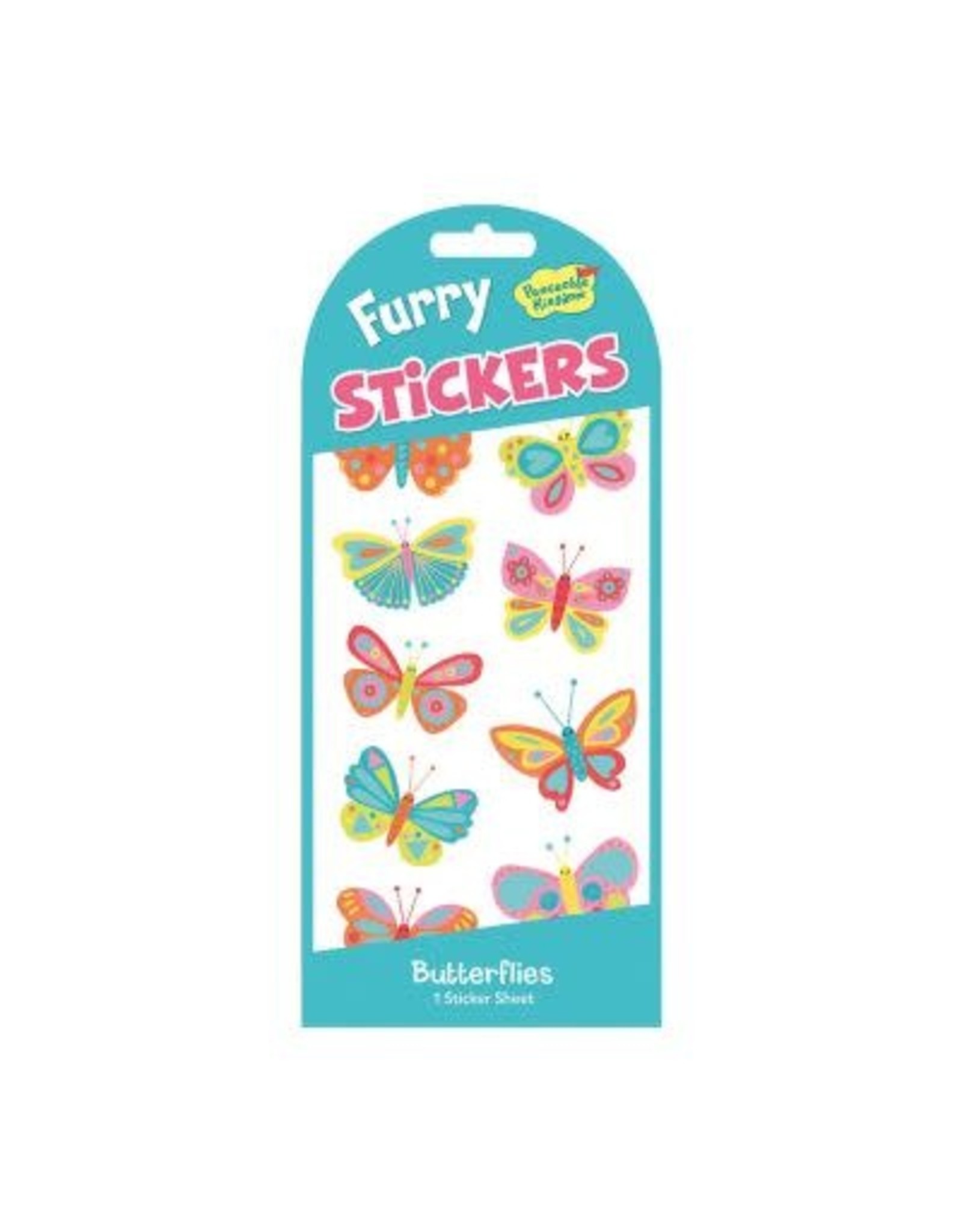 Butterflies Furry Stickers