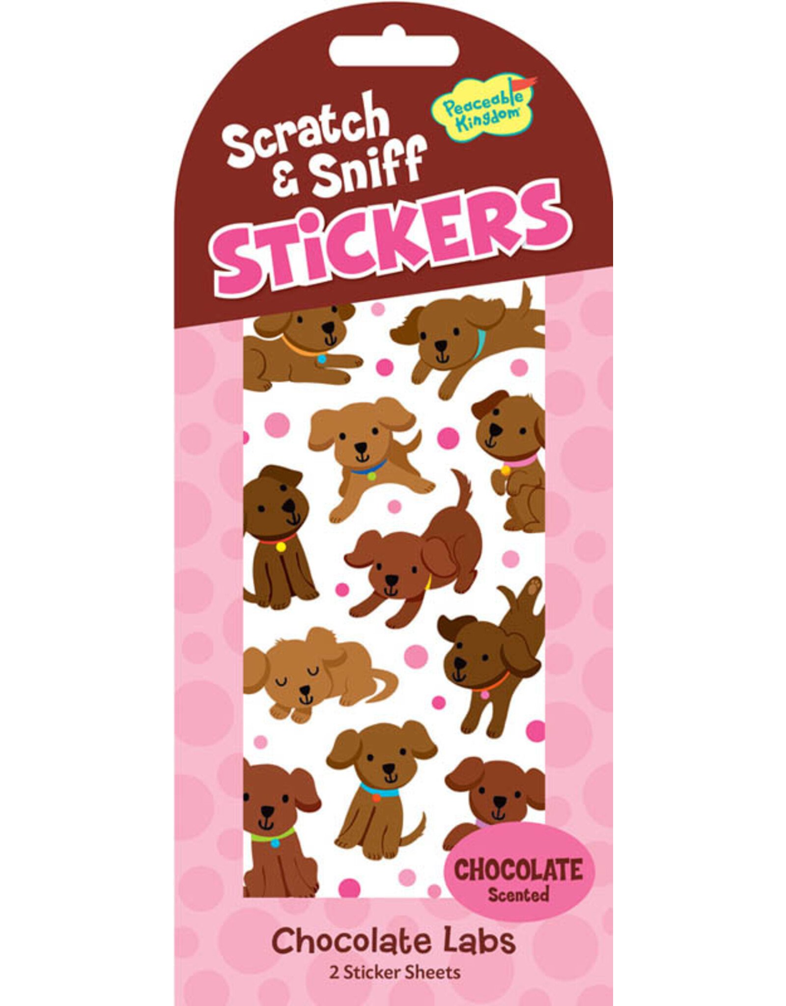 Chocolate Lab Scratch n' Sniff Stickers