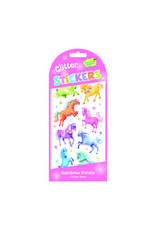Rainbow Ponies Glitter Stickers
