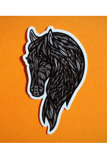 Horse Head Vinyl Sticker