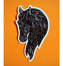 Horse Head Vinyl Sticker