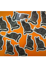 Black Cat Mini Vinyl Sticker