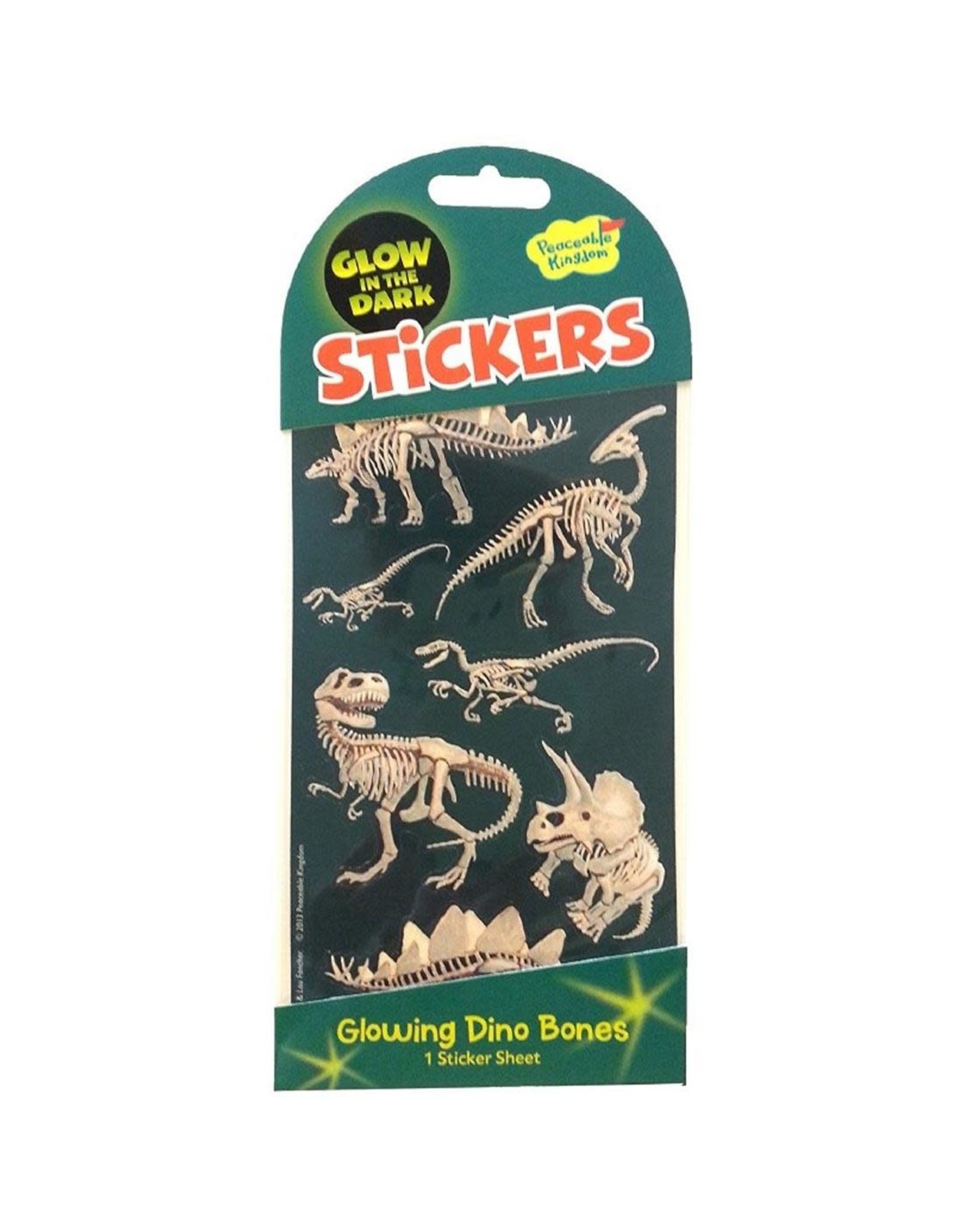 Glowing Dino Bones Stickers