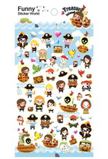 Treasure Island Puffy Stickers