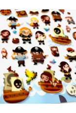Treasure Island Puffy Stickers