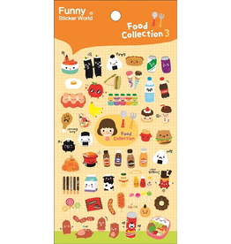 Food Collection 3 Gel Stickers