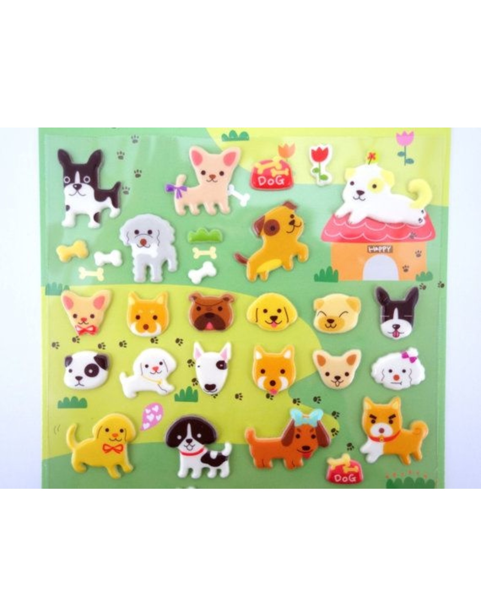 Dog Puffy Stickers