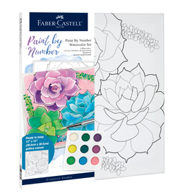 Watercolor Paint-by-Number: Succulents - Wit & Whimsy Toys