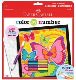 Color By Number Bloomin' Butterflies