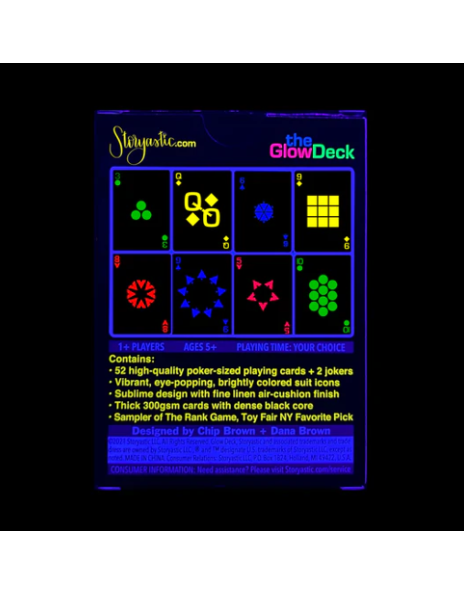 Glow Deck: Fluorescent Playing Cards