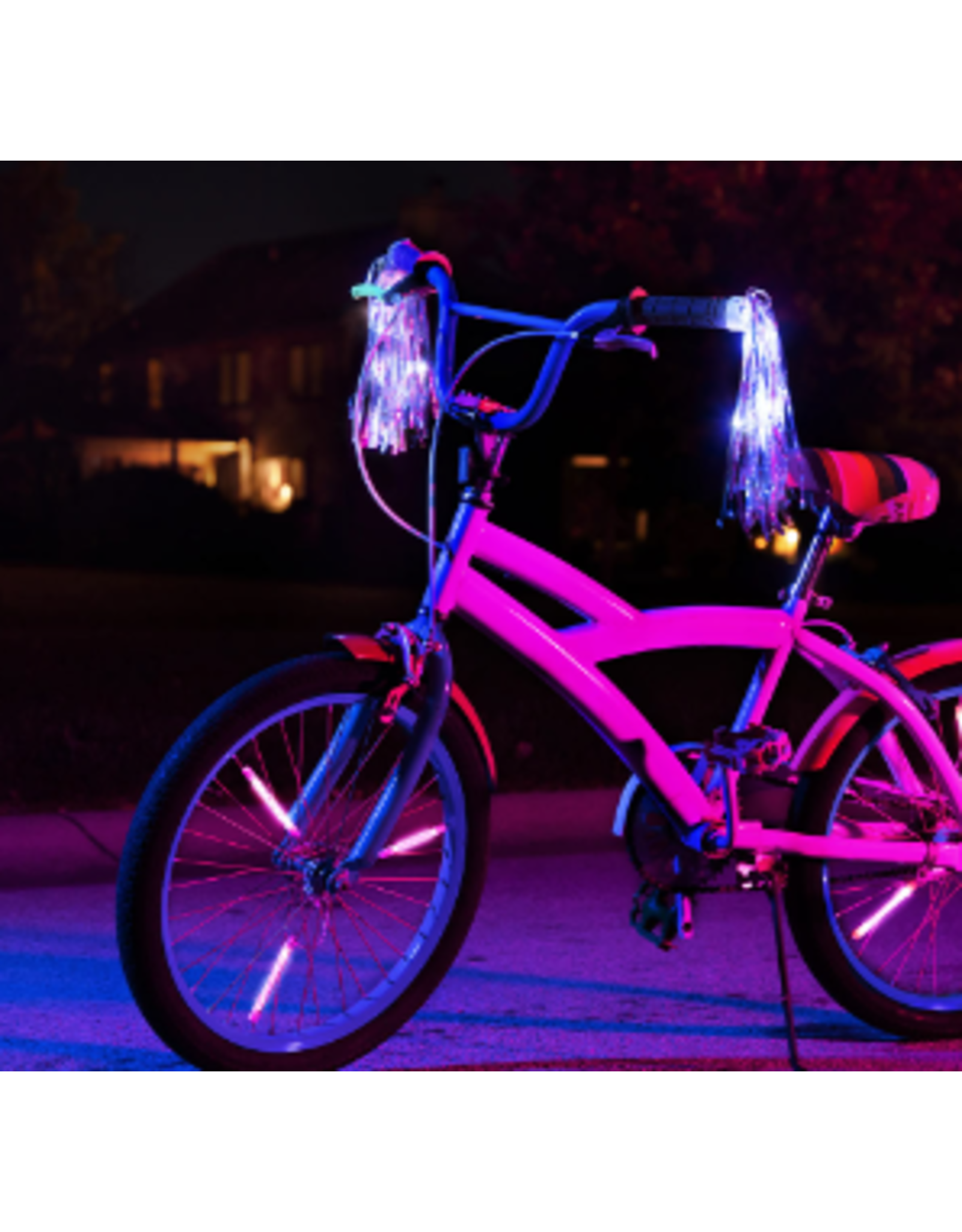 Sparkle Brightz Pink LED Handlebar Streamers