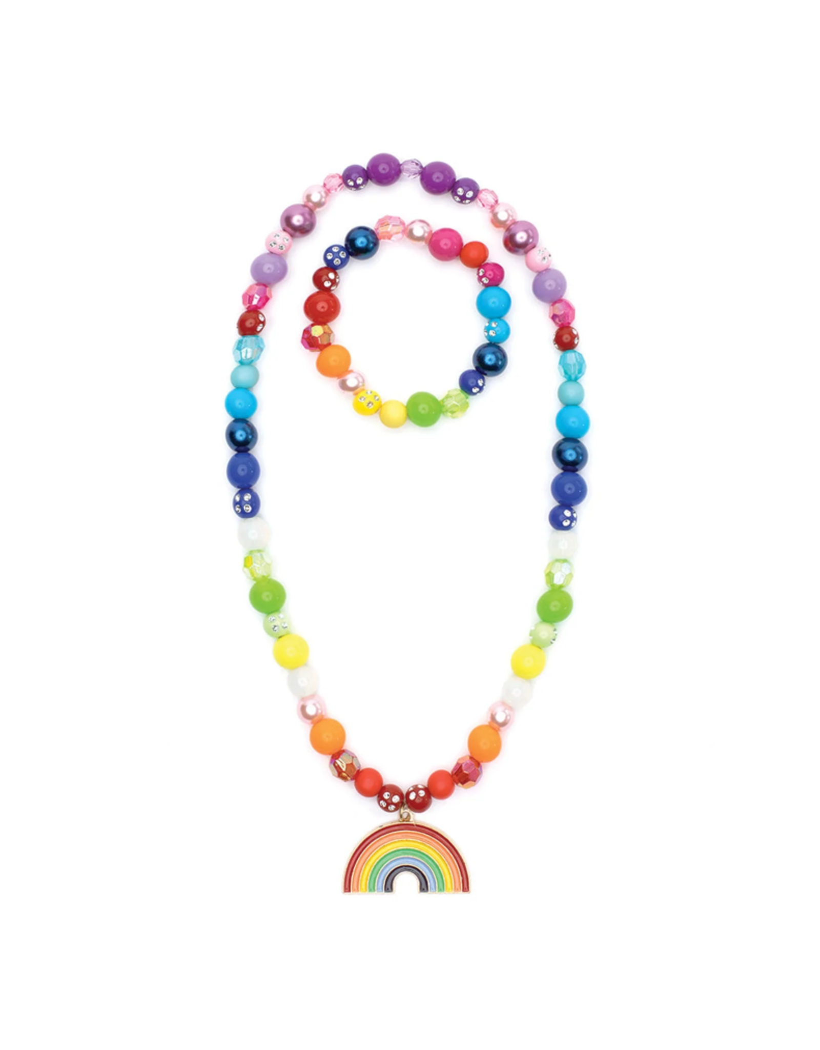 Double Rainbow Necklace & Bracelet