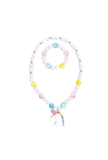 White Unicorn Necklace & Bracelet