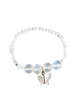 Boutique Holo Crystal Butterfly Bracelet