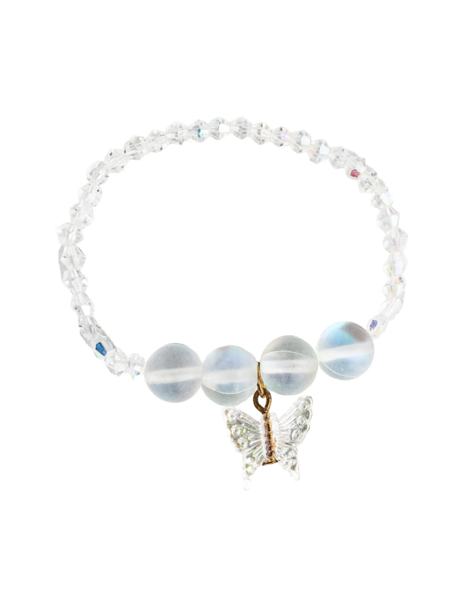 Boutique Holo Crystal Butterfly Bracelet