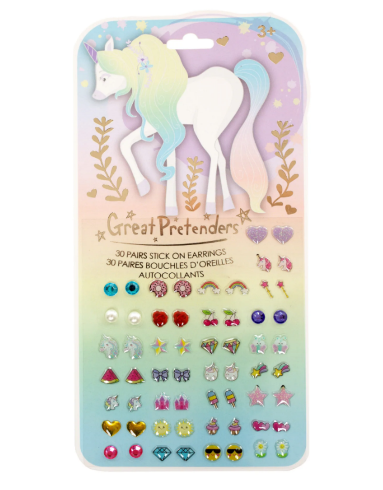 Great Pretenders Rainbow Love Sticker Earrings