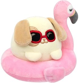 Anirollz  Puppiroll Flamingo Floatie Blanket Plush