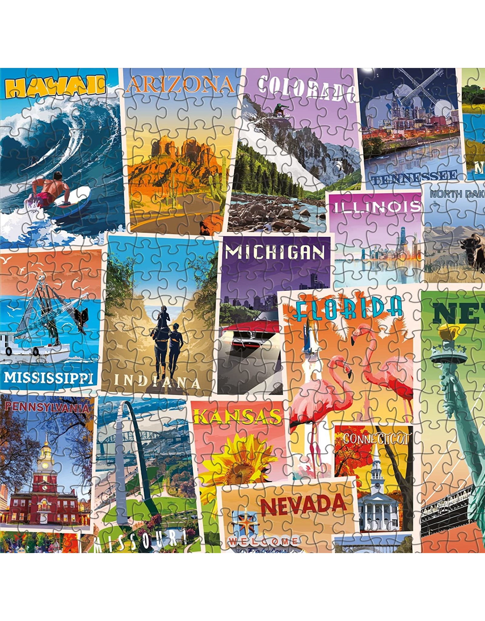 US States Puzzle 1000pcs