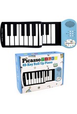 Picasso Tiles Roll Up Piano Black & White