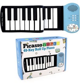 Picasso Tiles Roll Up Piano Black & White